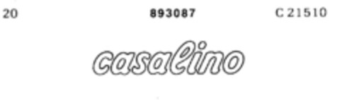 casalino Logo (DPMA, 10.07.1971)