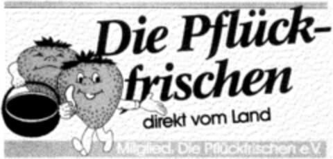 DIE PFLUECKFRISCHEN DIREKT VOM LAND Logo (DPMA, 11/14/1990)