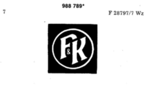 F&K Logo (DPMA, 29.03.1979)