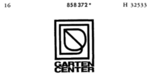 GARTEN CENTER Logo (DPMA, 17.01.1969)