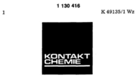 KONTAKT CHEMIE Logo (DPMA, 11/25/1985)