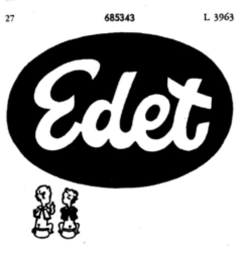 Edet Logo (DPMA, 21.07.1954)