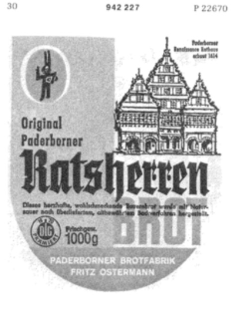 Ratsherren BROT Logo (DPMA, 02/06/1975)