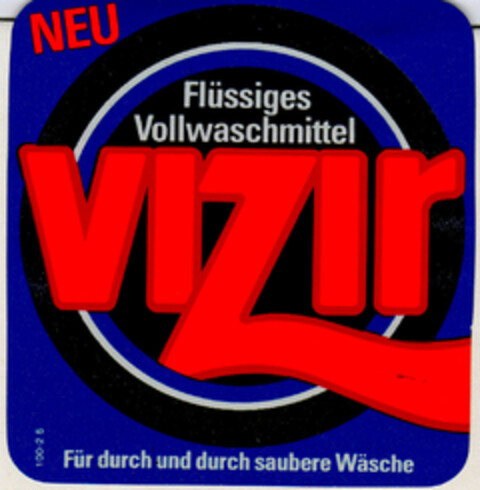 Flüssiges Vollwaschmittel VIZIR Logo (DPMA, 19.02.1981)