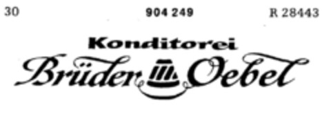 Konditorei Brüder Oebel Logo (DPMA, 01/05/1972)