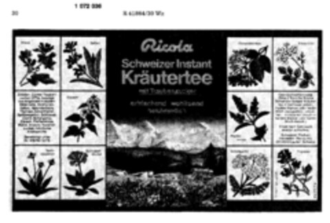 Ricola Schweizer Instant Kräutertee Logo (DPMA, 05.04.1984)