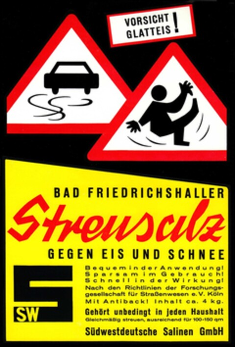 BAD FRIEDRICHSHALLER Streusalz Logo (DPMA, 08.10.1966)