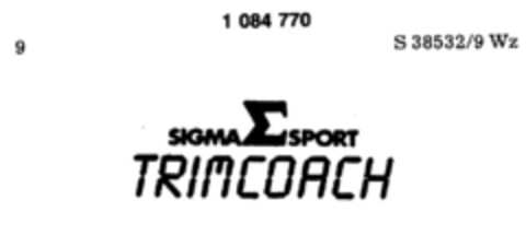 SIGMA SPORT TRIMCOACH Logo (DPMA, 02/22/1983)