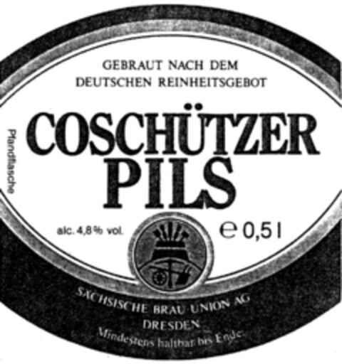 COSCHÜTZER PILS Logo (DPMA, 16.12.1991)