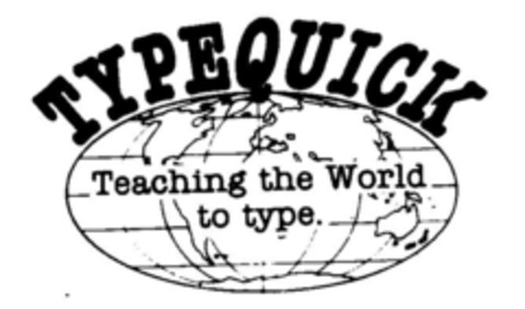 TYPEQUICK Teaching the World to type. Logo (DPMA, 25.07.1990)