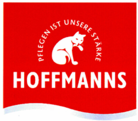 HOFFMANNS PFLEGEN IST UNSERE STÄRKE Logo (DPMA, 13.07.2000)