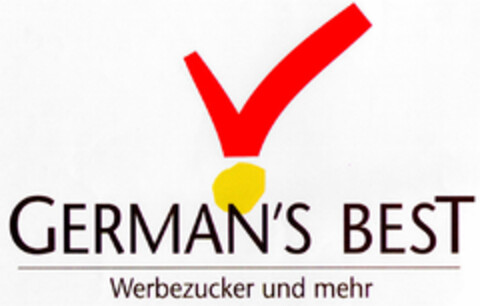 GERMAN'S BEST Werbezucker und mehr Logo (DPMA, 05/09/2001)