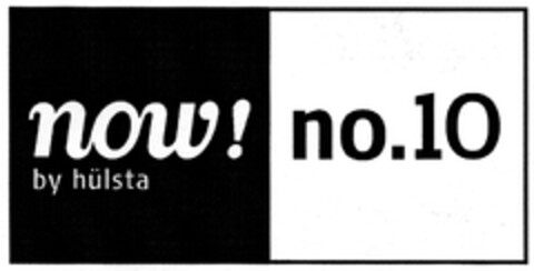 now! no.10 by hülsta Logo (DPMA, 02.01.2008)