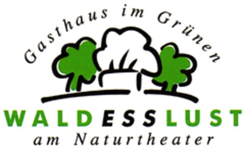 Gasthaus im Grünen WALDESSLUST am Naturtheater Logo (DPMA, 25.09.2008)