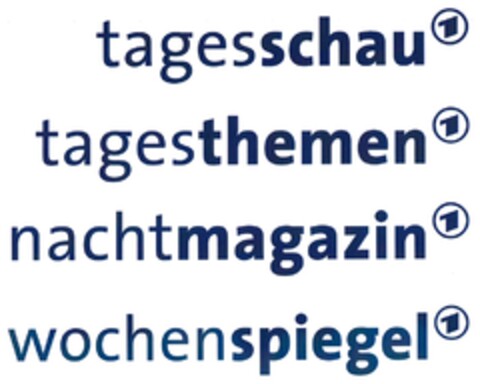 tagesschau tagesthemen nachtmagazin wochenspiegel Logo (DPMA, 18.10.2010)