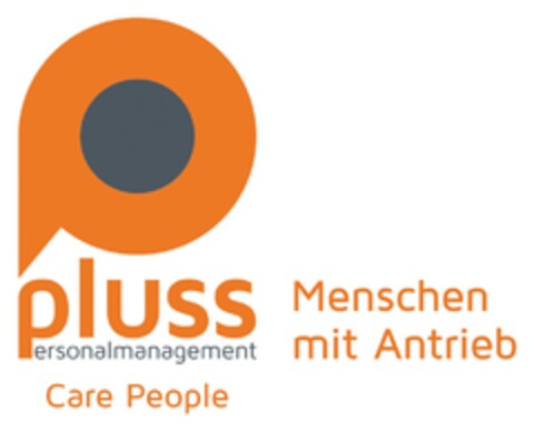 pluss Personalmanagement Care People Menschen mit Antrieb Logo (DPMA, 25.06.2015)