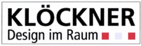 KLÖCKNER Design im Raum Logo (DPMA, 12/21/2004)