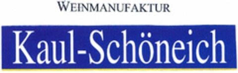 WEINMANUFAKTUR Kaul-Schöneich Logo (DPMA, 11/16/2005)