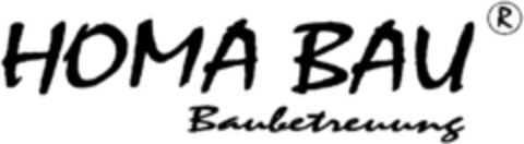 HOMA BAU  Baubetreuung Logo (DPMA, 08/08/1995)