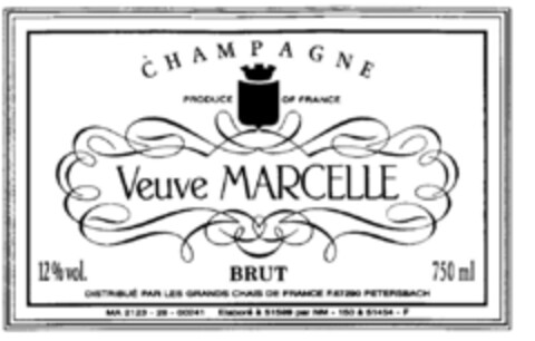 Veuve MARCELLE Logo (DPMA, 30.10.1996)