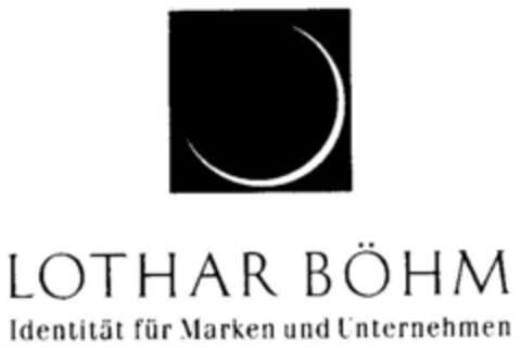 LOTHAR BÖHM Identität für Marken und Unternehmen Logo (DPMA, 23.08.1997)