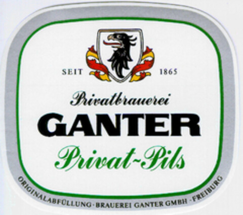 GANTER Privatbrauerei Privat-Pils Logo (DPMA, 15.01.1985)