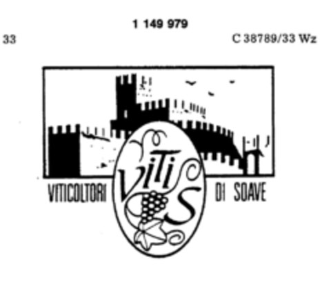 VITI S VITICOLTORI DI SOAVE Logo (DPMA, 08.03.1989)