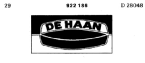 DE HAAN Logo (DPMA, 28.08.1973)