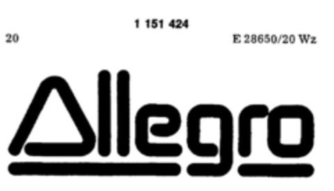 Allegro Logo (DPMA, 23.05.1989)