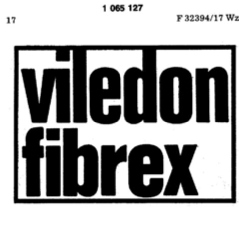 viledon fibrex Logo (DPMA, 22.12.1983)