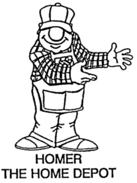 HOMER THE HOME DEPOT Logo (DPMA, 10/28/1993)