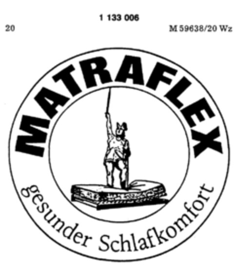 MATRAFLEX gesunder Schlafkomfort Logo (DPMA, 20.11.1986)