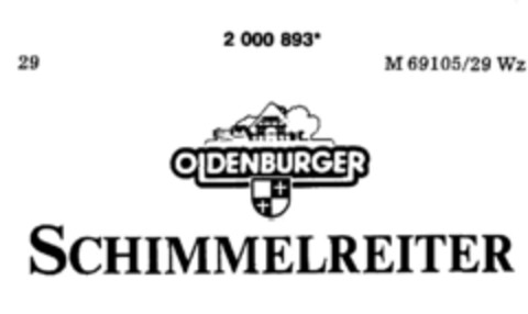 OLDENBURGER SCHIMMELREITER Logo (DPMA, 30.01.1991)