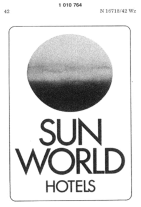 SUN WORLD HOTELS Logo (DPMA, 24.10.1979)