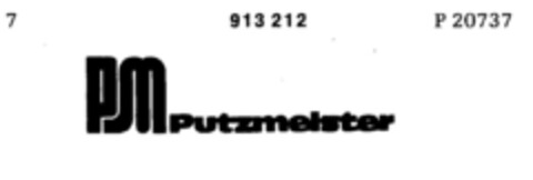 PMPutzmeister Logo (DPMA, 24.08.1972)