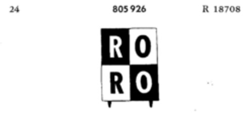 RO RO Logo (DPMA, 11.04.1964)