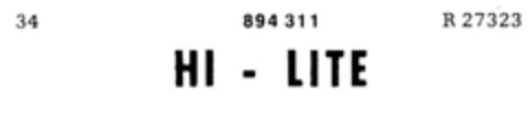 HI - LITE Logo (DPMA, 05.11.1970)