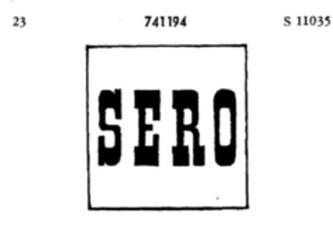 SERO Logo (DPMA, 07.01.1960)