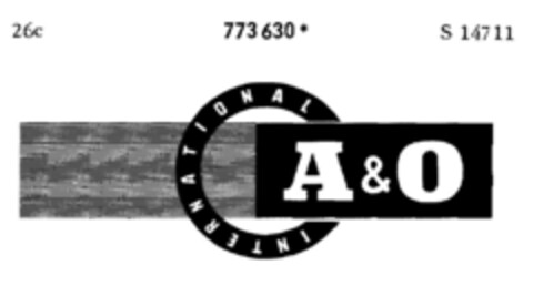 A&O INTERNATIONAL Logo (DPMA, 04/01/1963)