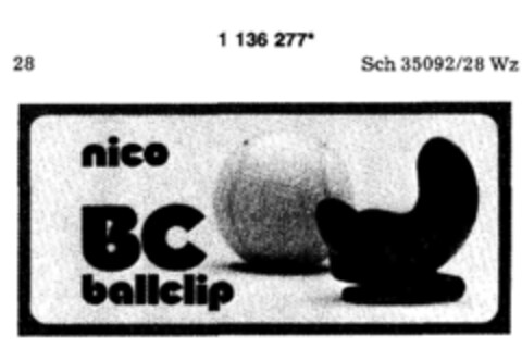 nico BC ballclip Logo (DPMA, 02/18/1989)