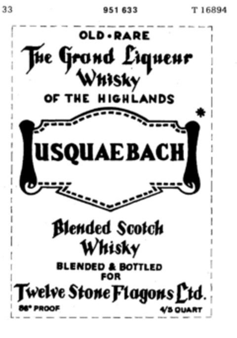 USQUAEBACH Logo (DPMA, 09/10/1975)