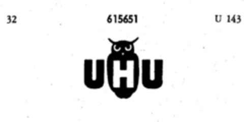 UHU Logo (DPMA, 01.08.1950)
