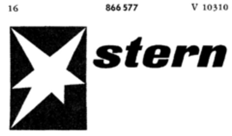 stern Logo (DPMA, 02.07.1965)