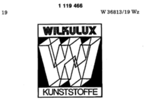 WILKULUX KUNSTSTOFFE Logo (DPMA, 01/21/1987)