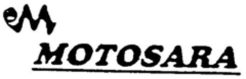 MOTOSARA Logo (DPMA, 05.01.2000)