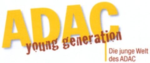 ADAC young generation Die junge Welt des ADAC Logo (DPMA, 08.05.2008)