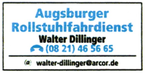 Augsburger Rollstuhlfahrdienst Logo (DPMA, 03.03.2010)