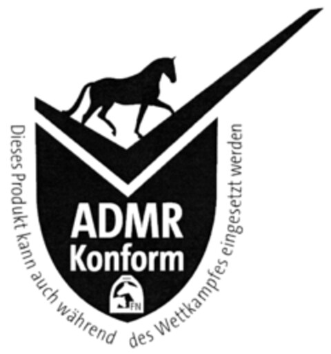ADMR Konform - Dieses Produkt kann auch während des Wettkampfes eingesetzt werden Logo (DPMA, 08.03.2011)