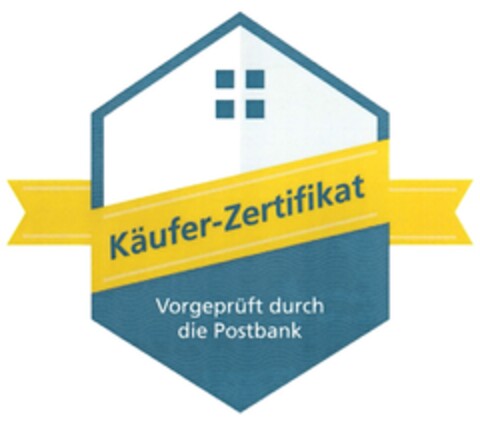 Käufer-Zertifikat Vorgeprüft durch die Postbank Logo (DPMA, 30.12.2016)