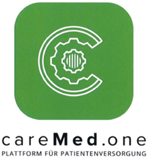 careMed.one PLATTFORM FÜR PATIENTENVERSORGUNG Logo (DPMA, 12.05.2022)